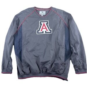 Arizona Wildcats Colosseum Athletics Windbreaker Pullover Mens‎ Gray 3XL Jacket